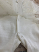 Комплект на выписку "Алиса" (Комбинезон-платье, шапочка) (Белоснежка) (Цвет: Белый, Размер: 56)