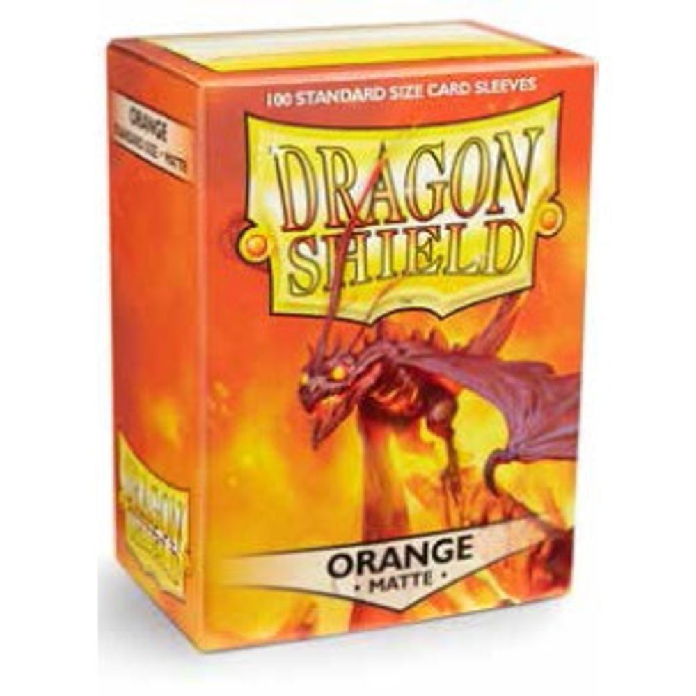 Dragon Shield - Оранжевые матовые протекторы 100 штук