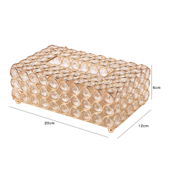 Салфетница Kassatex Crystal Round Gold