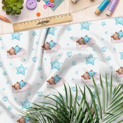 Ткань дюспо спящие медвежата