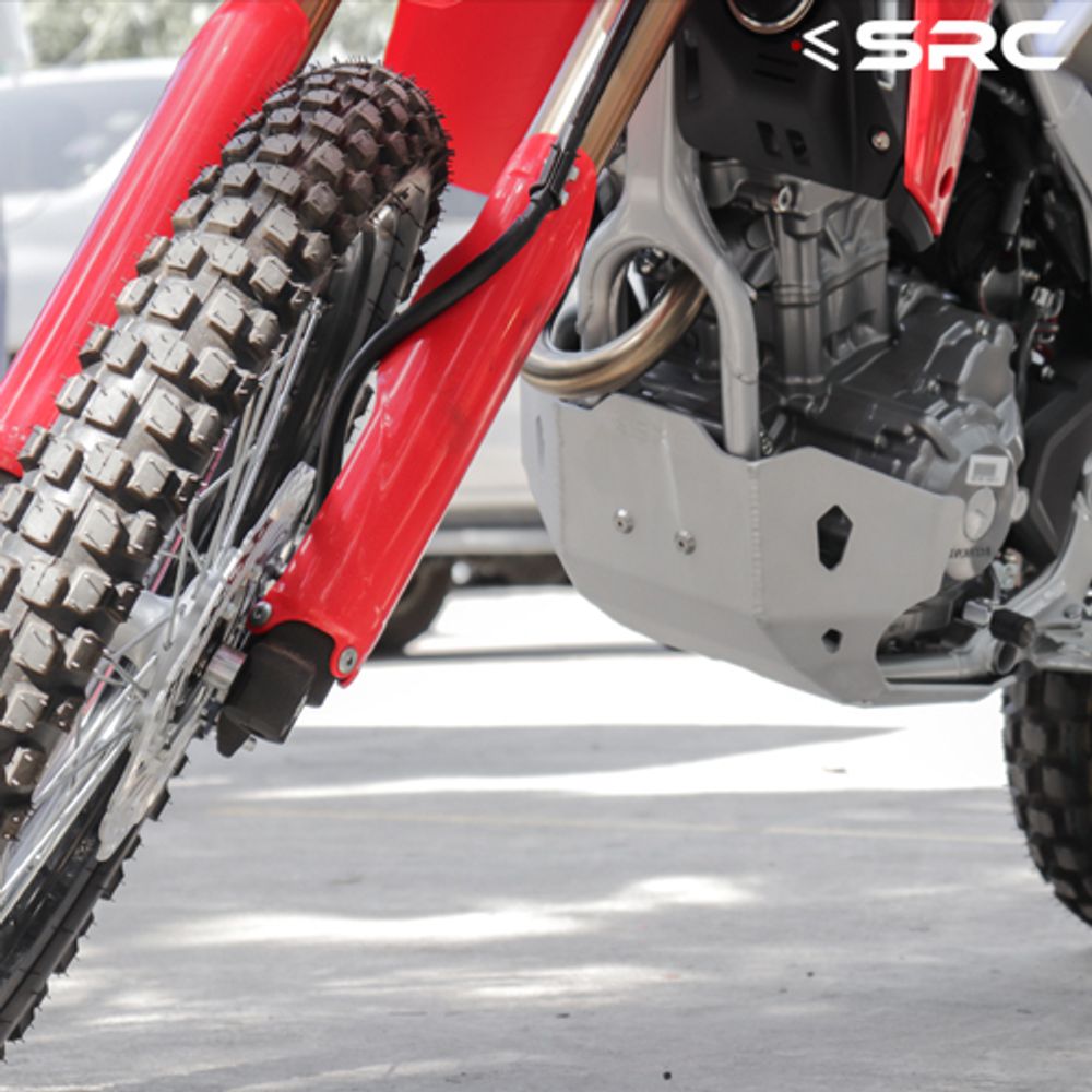 Skid Plate for Honda CRF300L (2021-2024). Aluminium, SRC SLV