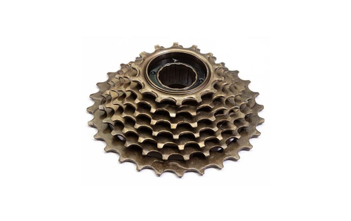 Трещотка TRIX 7 скоростей, зубья 14-28T, сталь, коричневая