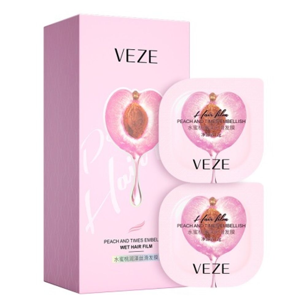 VEZE Маска для волос с экстрактом персика, 12г*6шт