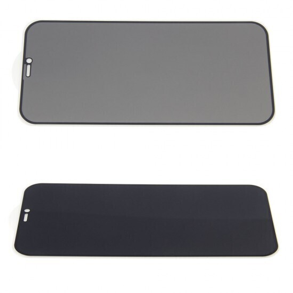 Стекло для iPhone 12/12 Pro на полный экран, анти-шпион, 012454 Черный