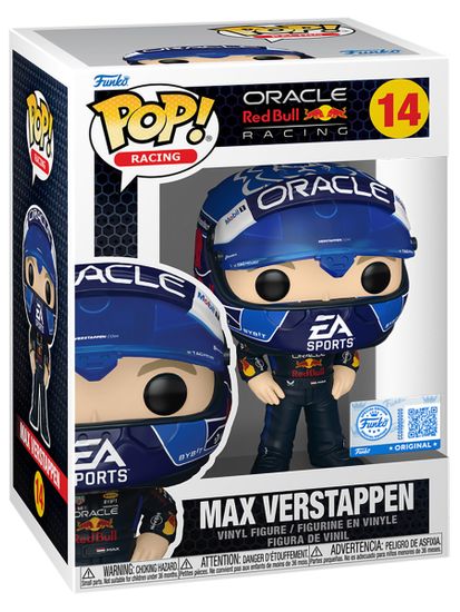 Фигурка Funko POP! Racing F1 Oracle RedBull Racing Max Verstappen (USA Helmet) (Exc) (14) 89267 / Фигурка Фанко ПОП! в виде нидерландского автогонщика, Макс Ферстаппен