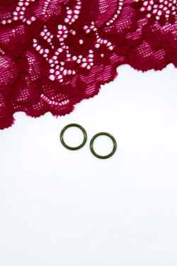 Кольцо, регулятор, крючок для бюстгальтера хаки 1 см