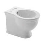 Биде Ceramica Globo Paestum напольное с тремя отверстиями под смеситель, белое PA027.BI