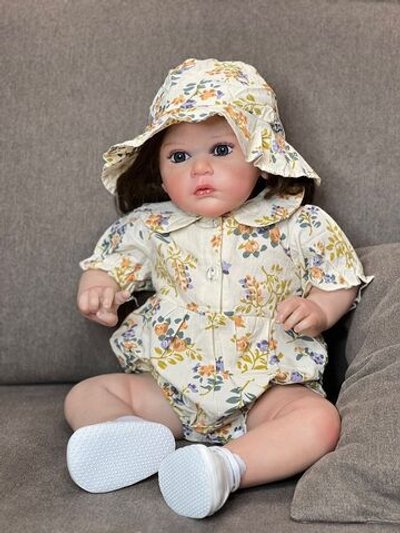 Кукла Реборн мягконабивная 60см в пакете (FA-343)