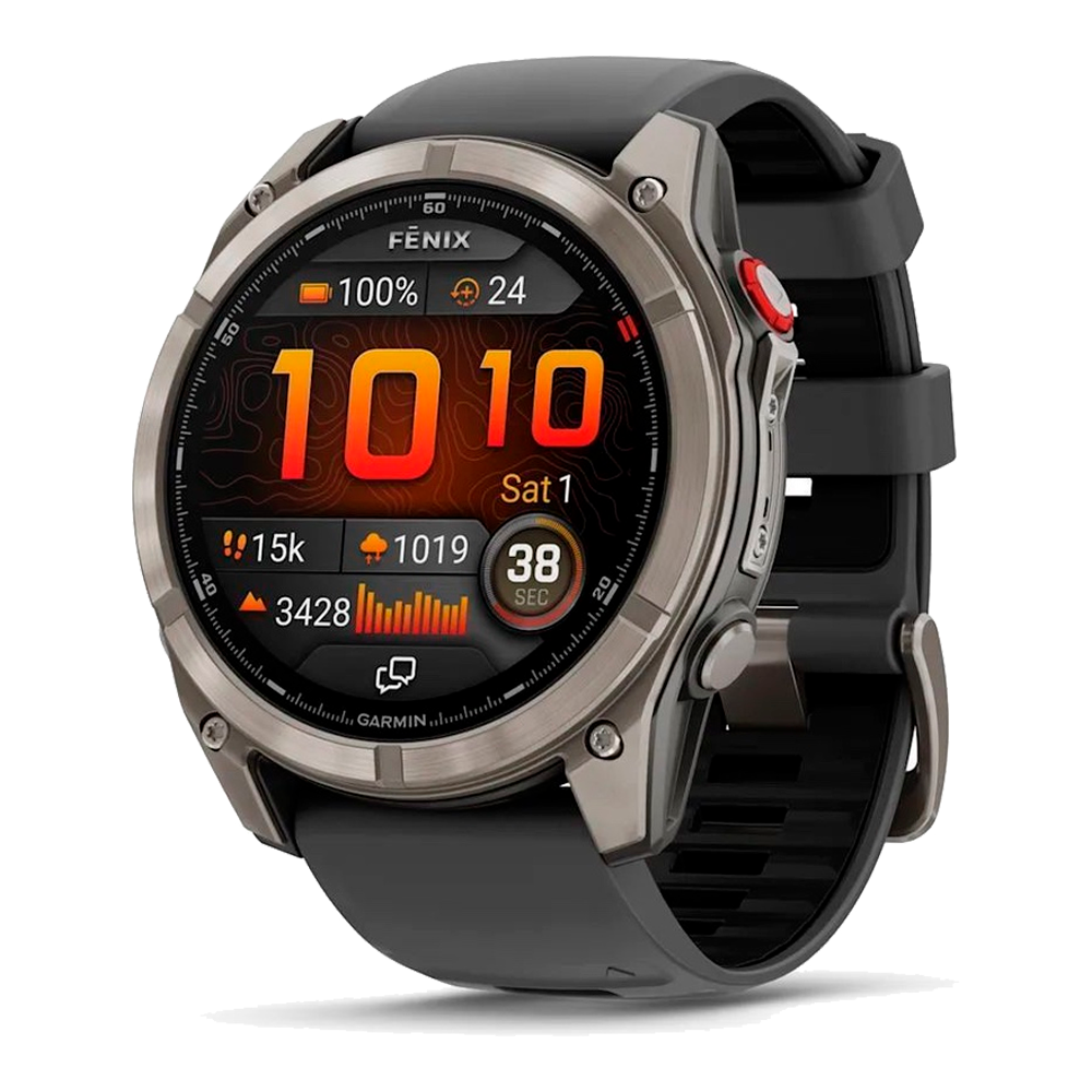 Умные часы Garmin Fenix 8 Pro, 51mm, Amoled Sapphire Titanium Graphite (010-03199-11)