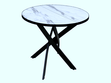 Стол Мир стульев Андромеда, Черный муар/Мрамор