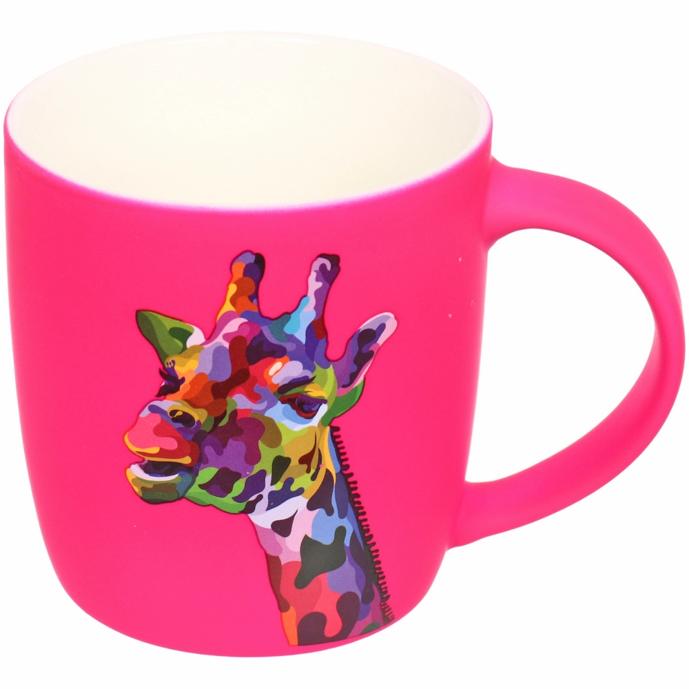 Кружка керамическая 380мл «Зоопарк», рисунки микс