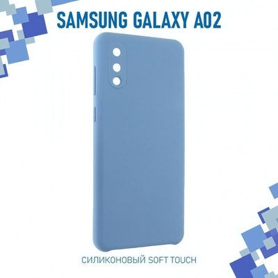 Панель для Samsung Galaxy A02 4G, SoftTouch, 007002 Черный