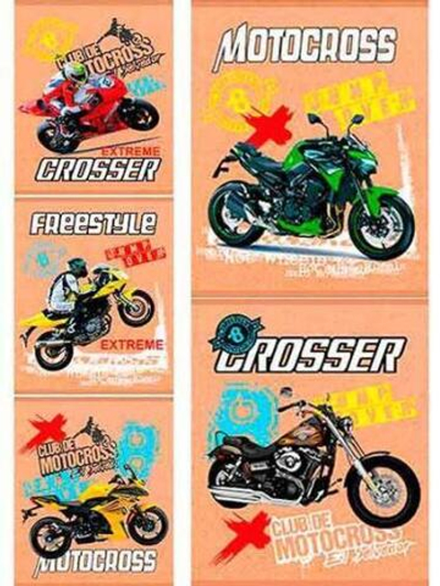 Тетрадь А5 48л. клетка "Мото-экстрим" в ассорт. (48-2272) (Проф-Пресс)