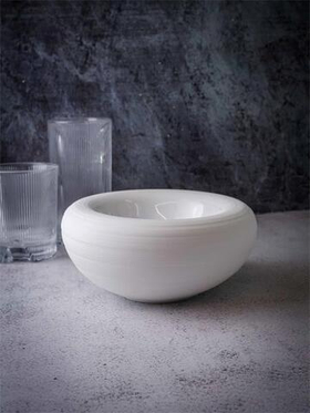 Салатник "бублик" 200 мл, d 17,5 см h 8 см, фарфор, Linea