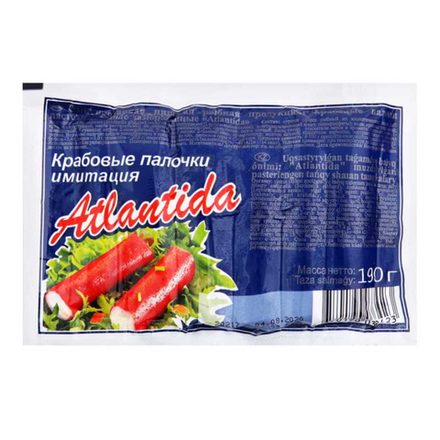 Крабовые палочки Atlantida 190 гр