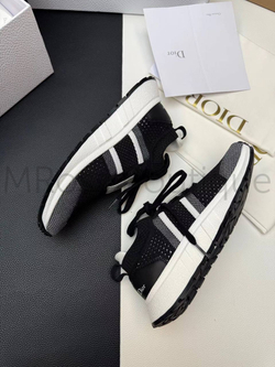 Женские кроссовки Dior Run черного цвета с логотипом