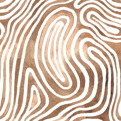 Племенной бодиарт / Коричневый абстрактный узор