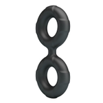 Черное двойное эрекционное кольцо Radwan