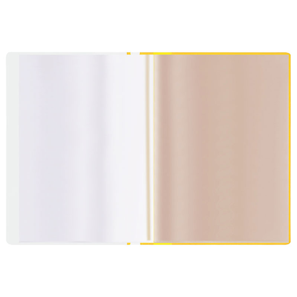 Папка с файлами СТАММ на 10 вкладышей с перфорацией, желтая