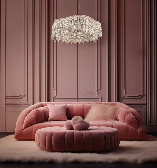 Люстра Cloyd ANTREA-A C1 / Ø80 см - хром (арт.11224)