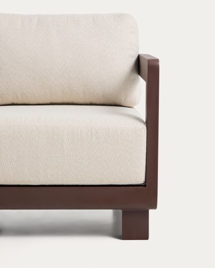 Уличное кресло Nerano из коричневого алюминия