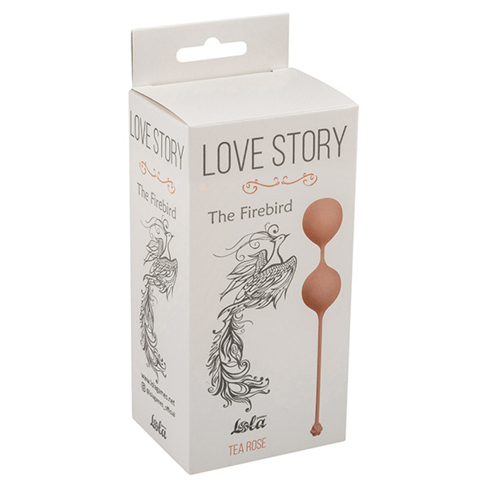 Розовый вагинальные шарики 3,4см Lola Games Love Story The Firebird Tea Rose 3010-02Lola