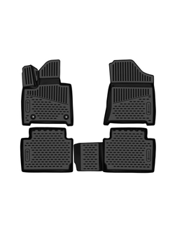 Коврики в салон для HYUNDAI Santa Fe V (MX5) 2023-, 5 мест, 4шт. (полиуретан) ELEMENT3DAN0685210K