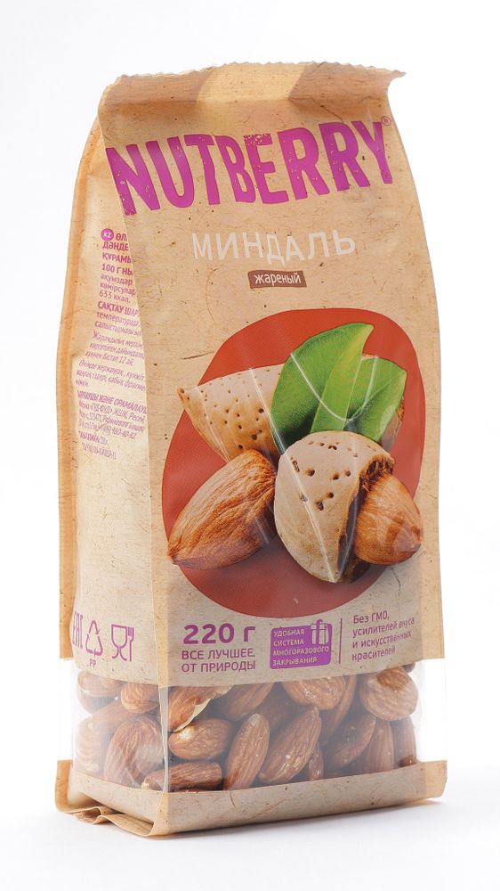NUTBERRY Миндаль жареный 220 г