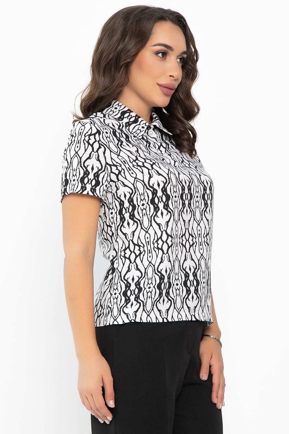 Поло Тренди (белое/узор) Б14094-10М LT Collection