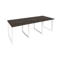 Onix Стол переговорный O.MO-PRG-3.0 Дуб Мали/Металл Белый 2340*980*750