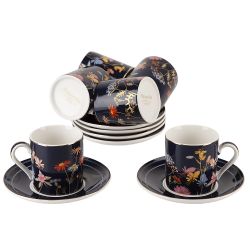 Набор кофейный 12пр "Grace" (6 персон) v=100мл (фарфор) (подарочная упаковка)