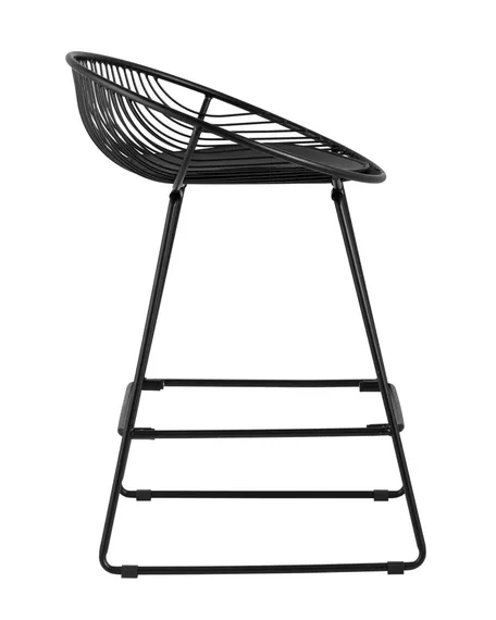 Полубарный стул Ufo черный