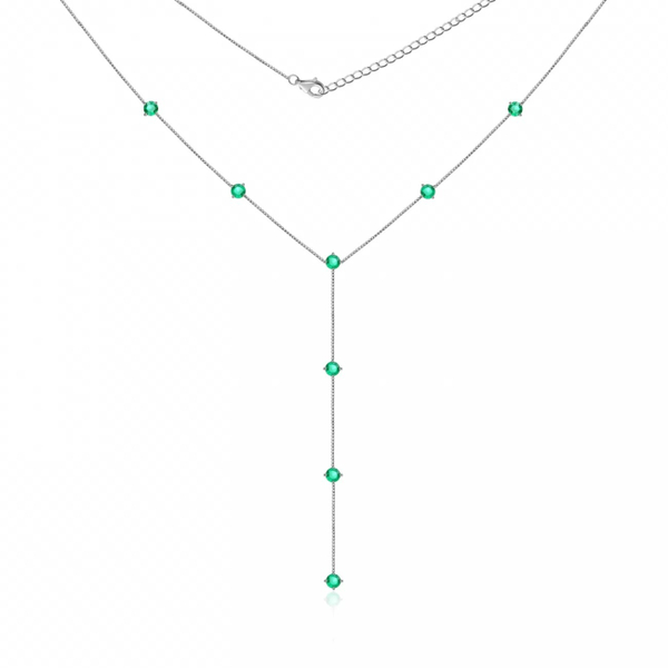 Подвеска декольте циркон