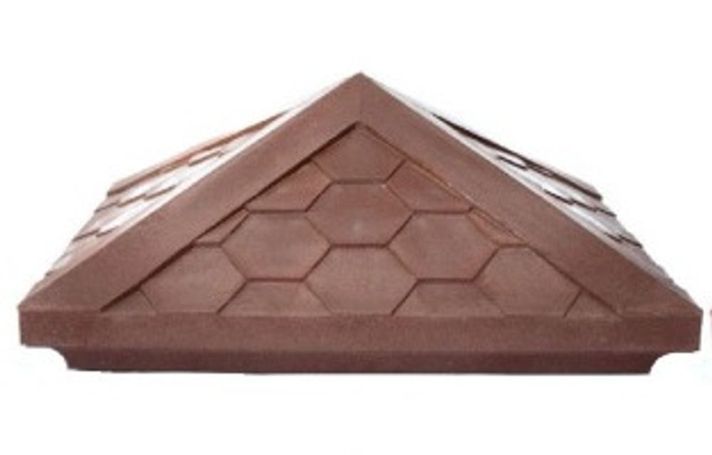 Колпак полимерпесчаный коричневый 440*440