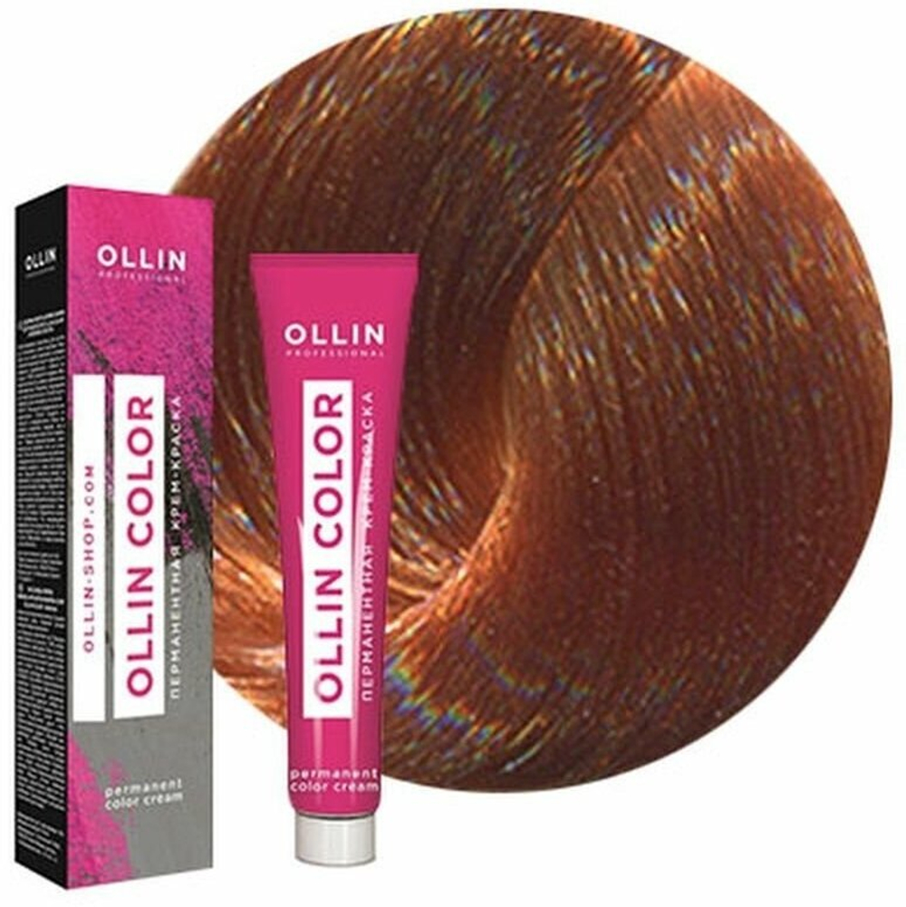 OLLIN COLOR 10/43 светлый блондин медно-золотистый 100 мл Перманентная крем-краска для волос