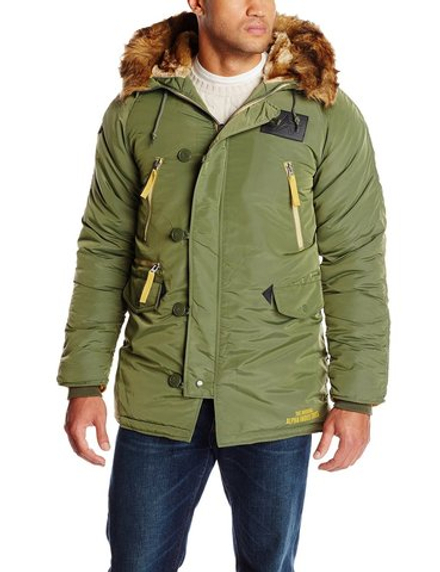 Куртка Аляска - N-3B Inclement Parka (оливковая - D.green)