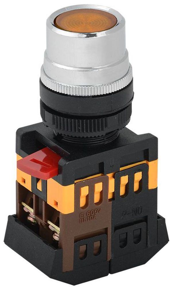 Кнопка ABLF-22 d22мм 1з+1р 240В неон желт. IEK BBT10-ABLF-K05 Кнопка ABLF-22 d22мм 1з+1р 240В неон желт. IEK BBT10-ABLF-K05