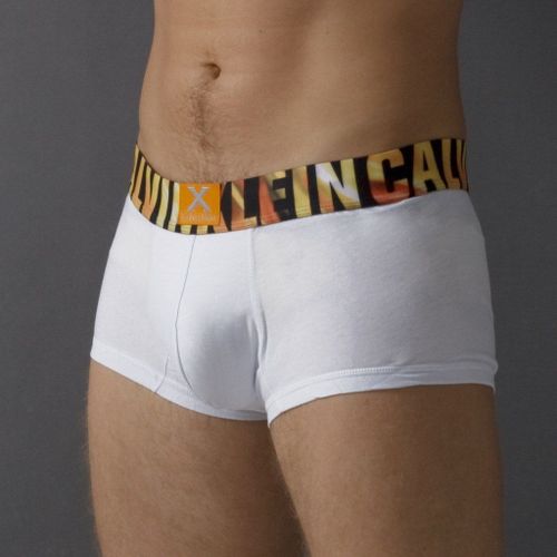 Мужские трусы боксеры хлопковые белые Calvin Klein X MEN Cotton White