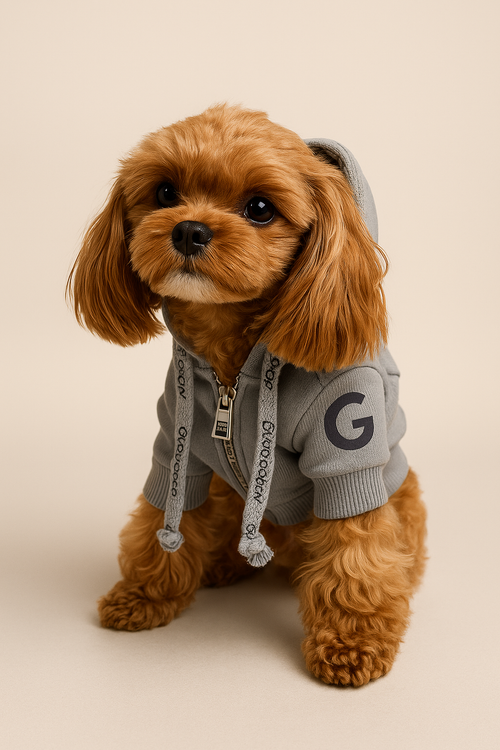 Пушистые хвостики Худи "G" GREY