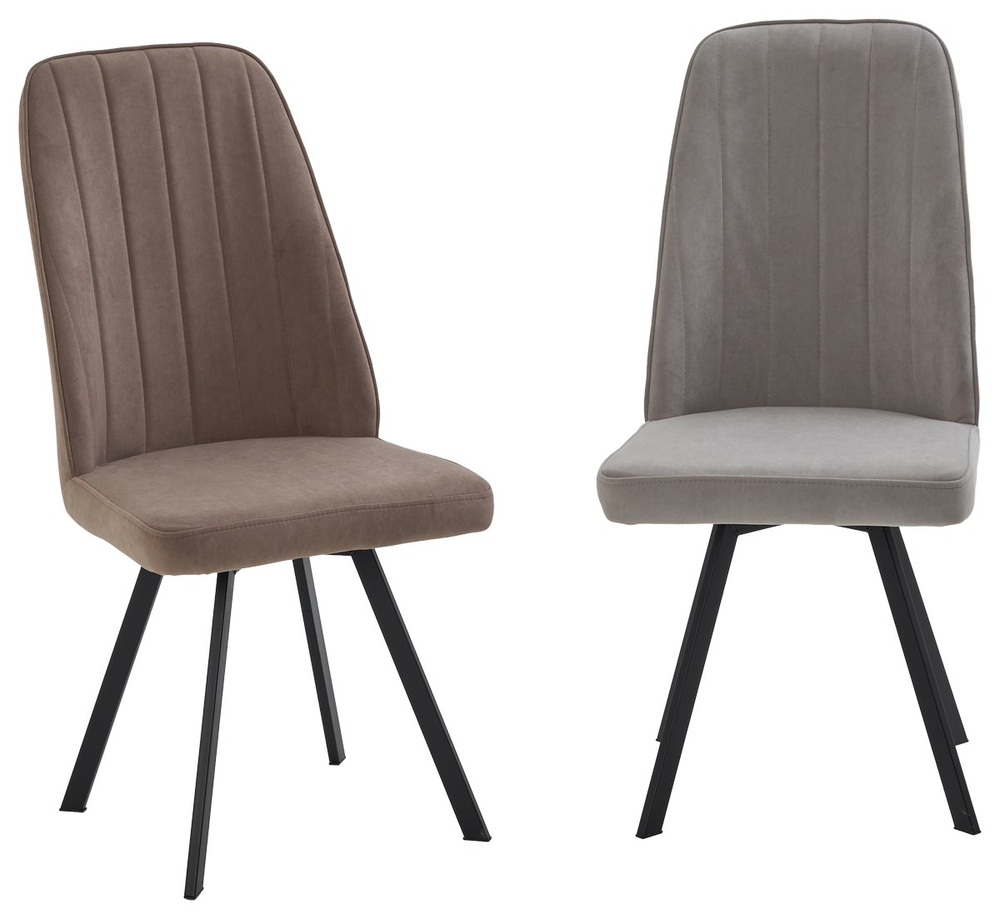 Стул ПРОВАНС 360 град. поворот. B22 Серый, велюр / черный каркас, М-City