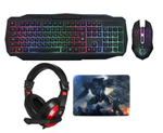 Проводной игровой комплект Defender Target MKP-350 клавиатура +  мышь + наушники (черный)