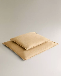 ZARA HOME КВАДРАТНАЯ ПОДУШКА ДЛЯ ДОМАШНИХ ЖИВОТНЫХ, ПЕСОЧНЫЙ