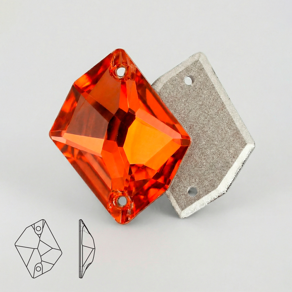 Пришивные стразы Cosmic Orange