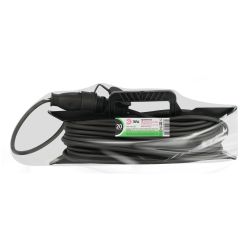 Удлинитель силовой ЭРА GREEN LINE FR-KG-20m-3x2,5-IP44 на рамке 1 гнездо с крышкой с заземлением 20м КГ 3x2.5мм2 IP44 | Силовые удлинители