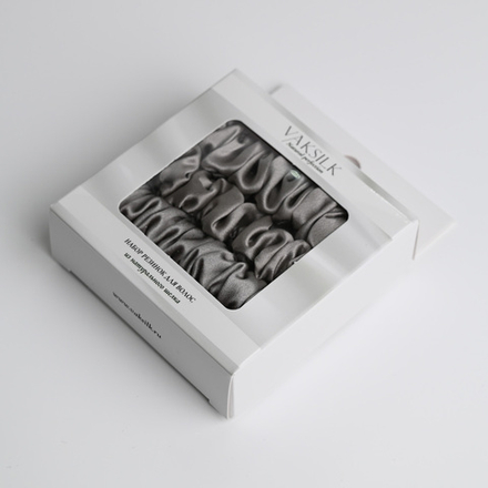 Набор резинок для волос "Medium" серый