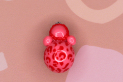 Подвеска неваляшка полимерная глина 35х25 мм