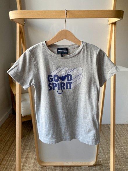 Хлопковая футболка Emporio Armani, 128