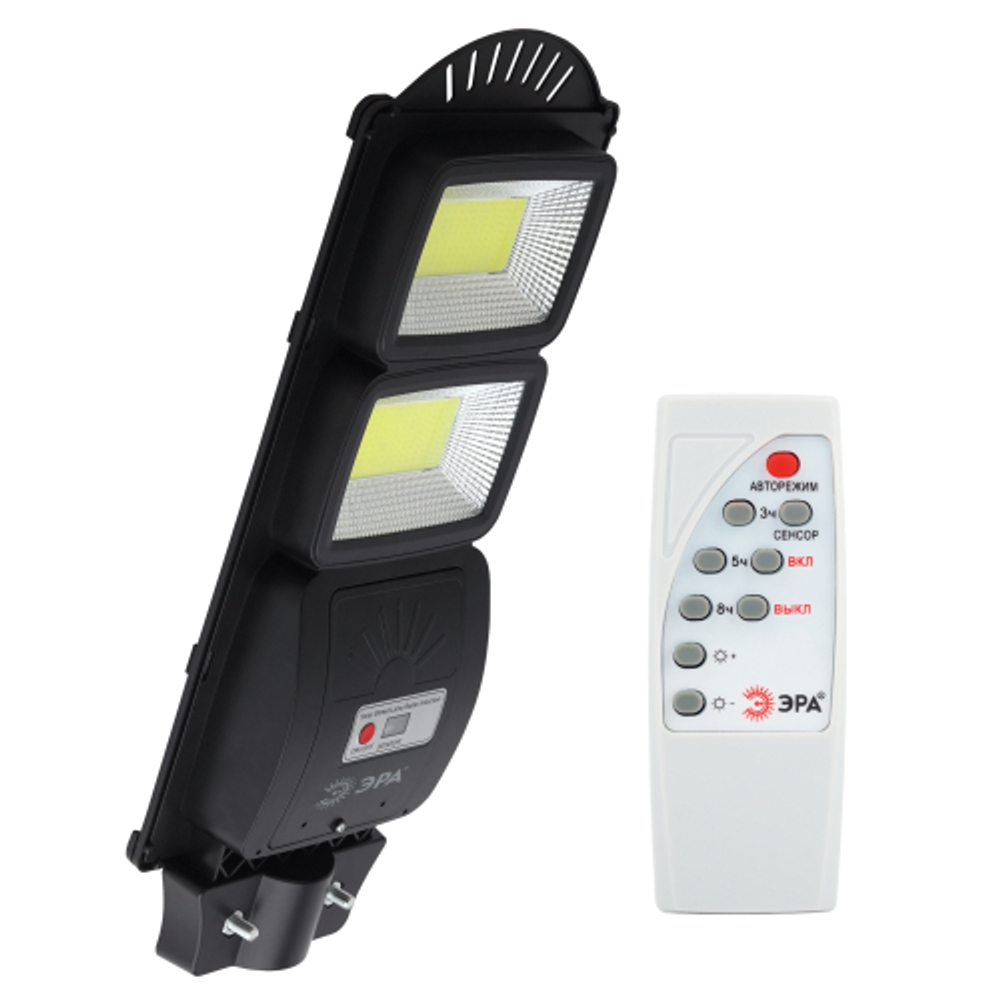 Консольный светильник ЭРА ERAKSC40-01 светодиодный уличный на солнечных батареях с датчиком движения 40W
