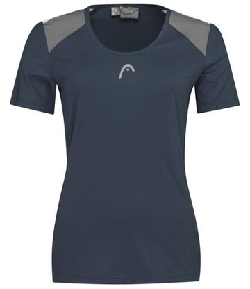 Футболка для девочки теннисная Head Club 22 Tech T-Shirt - небесный
