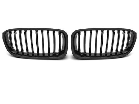 Решетка (ноздри) радиатора GLOSSY BLACK для BMW 3 F30 F31